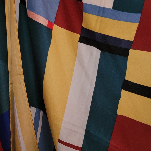 Geometric Print Kimono Robe - Picture 5 of 5